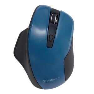 Verbatim Silent Ergonomic Wireless LED Mouse Blue