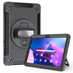 Generic Rugged Lenovo Tab M11 (11') Case + Screen Protector Black - Built-in-Kic